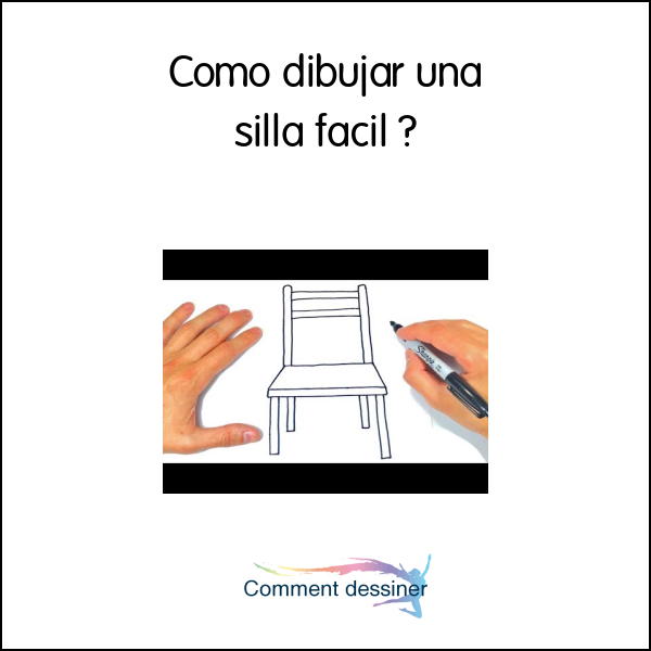 Como dibujar una silla facil